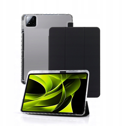 Mbulesë tablet Mobile Origin Easy, për Xiaomi Pad 7, kapak palosës, transparente e zezë