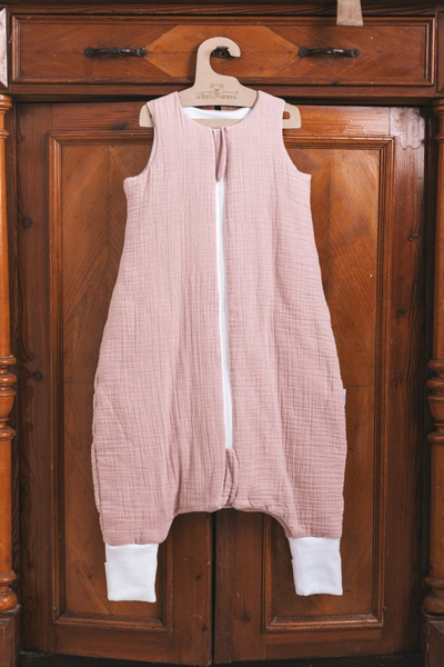 Thes gjumi për fëmijë Multitex MUSLIN TO GO, muslin pambuku, gjatësi 95 cm, rozë