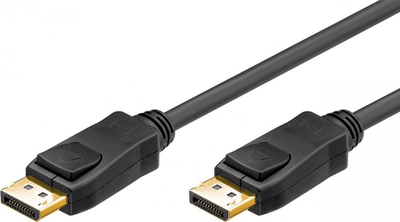 Kabllo DisplayPort Goobay 1.2 VESA, 2 m, konektorë të veshur me ar, e zezë
