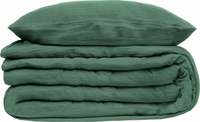 Set mbulesë krevati Atmosphera Double Cotton Gauze, 240x220cm, pambuk 100%, celadon green grafit