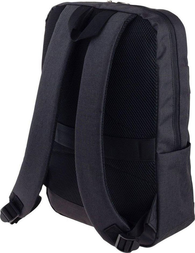 Ранец темно сина боја Navy Blue, преграда за лаптоп 15.6", надворешен џеб, темно сина