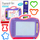 Tabla magnetike LEAN Toys Magic Slate, me vula dhe shabllone, me ngjyra të ndryshme