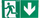 Shenja Exit AWEX ETE/PLX/PU31,PU41, e bardhë/e gjelbër