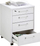 Komodinë zyre me rrota FMD Mobile Drawer Cabinet, 48x49.5x65.5 cm, 4 sirtarë, e bardhë