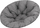 Jastëk kopshti Hobbygarden PILLOW SOA, diametër 110 cm, material Ekolen, ngjyrë grafit
