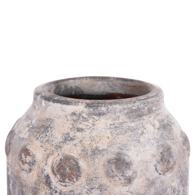 Vazo dekorative VERMO HM4392, terrakote, 20x19 cm, gri