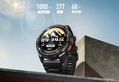 Smartwatch Mibro GS Active, ekran 1.3\" AMOLED, 5ATM, gri