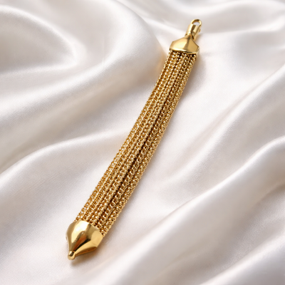 CM Jewelry – Byzylyk Çelik i Larë në Gold 24K