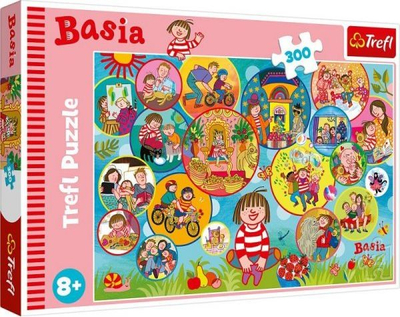 Puzzle Trefl Basia's Happy Day, 300 copa XXL, 8+, shumëngjyrësh