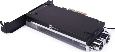 Ftohës me ujë Alphacool Core M.2 NVMe PCIe 4.0, me drita RGB, i zi