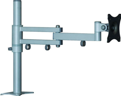 Mbajtës tavoline për monitorë Edbak Desktop Dual Arm, për ekrane 10-29", i zi