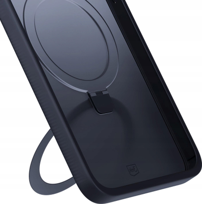 Mbrojtëse telefoni 3mk Smoke Case Mag&Stand për iPhone 14 Pro, me mbështetëse, MagSafe, e zezë