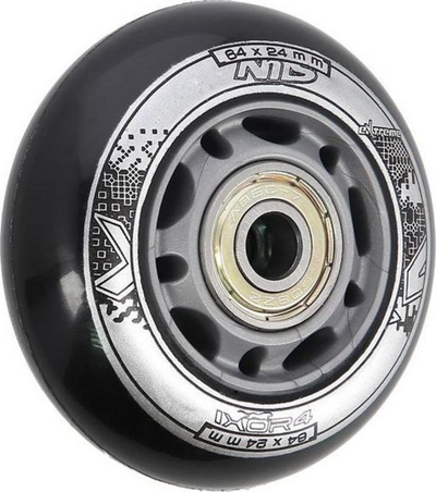 Rrota NILS Extreme PU 82 A + kushineta ABEC - 9, 64 cm x 24cm, 8 copë