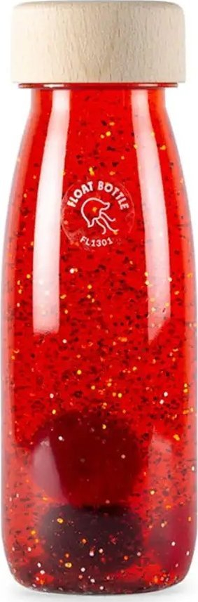 Shishe ndijore Petit Boum Float, për bebe 3m+, e kuqe