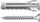 Set tiple Fischer SX Plus GCS 567833, 8x40 mm, 10 copë, gri