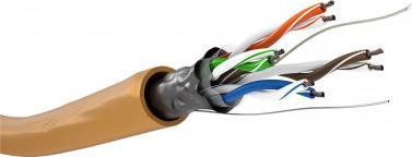 Kabllo rrjeti Wentronic 93268-GB, Cat5e F UTP, 100m, portokalli
