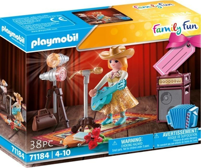 Set lodër Playmobil Family Fun Country Singer 71184, 38 pjesë, për kalamaj 4-10 vjeç, shumëngjyrësh