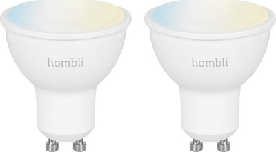 Llamba e zgjuar Hombli Smart Spot GU10, 2 copë, dritë e bardhë