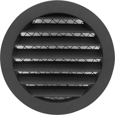 Grilë ventilimi Europlast Ventgril D160, aliazh alumini, diametër 160mm, e zezë