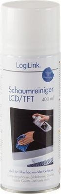 Shkumë pastruese për ekrane LogiLink RP0012, 400 ml, për TFT LCD, e bardhë