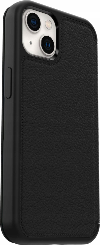 Futrollë folio OtterBox Strada për iPhone 13, lëkurë, e zezë