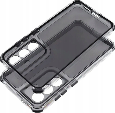 Kapak telefoni Matrix Clear Case për Xiaomi Redmi Note 14 4G / 14 5G, transparent, me kornizë të zezë
