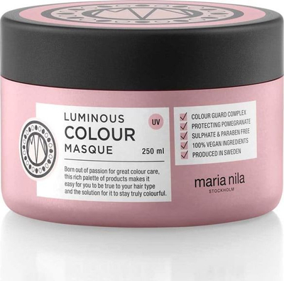 Maskë flokësh Maria Nila Luminous Colour, për flokë të ngjyrosur, 250ml