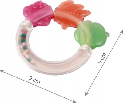 Lodër dhëmbore Babyono Gingiva Ring, për bebe 3m+, silikon, shumëngjyrëshe