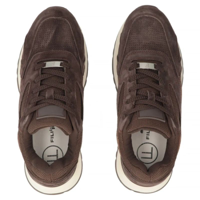 Женски спортски обувки Filippo DP7728, кожа, со платформа, сиви