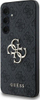 Kapak telefoni Guess PU 4G me logo metal, për Samsung Galaxy A35 5G, gri
