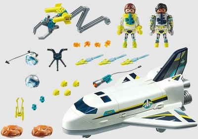Set lojrash Playmobil Space Shuttle 71368, 72 copa, me dritë, shumëngjyrësh