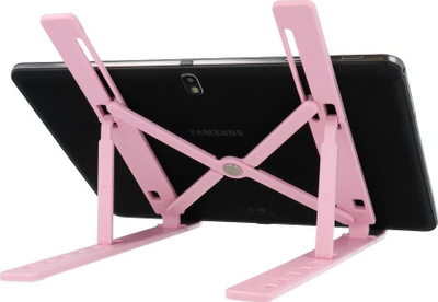 Stendë tavoline për laptop e tablet SP-1, paloset, me kënd që rregullohet, rozë