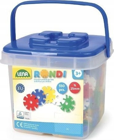 Set lodrash ndërtimi LENA Rondi 25 Bucket 35820, 25 copë, në kovë plastike