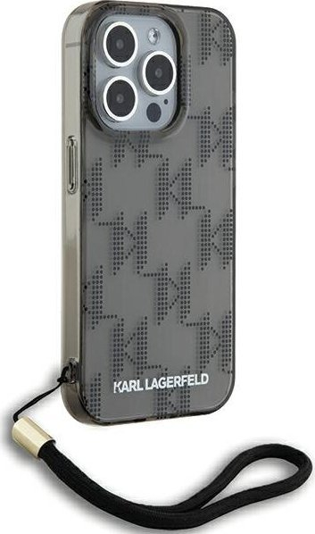 Mbrojtëse telefoni Karl Lagerfeld KLHCP15LHKDPNSK për iPhone 15 Pro 6.1\", hardcase, e zezë