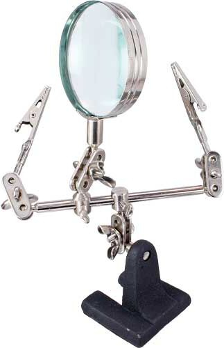 Mbajtëse saldimi InLine 43046, me lupë 46 mm, dy kapëse, e zezë