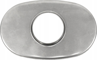 Долен капак на звучник овален MP TL 574, централно излез 95mm, 127x203mm, металик