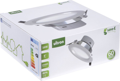 Llambë LED Ultron Tavani,16W, 900lm, 4000K, e bardhë