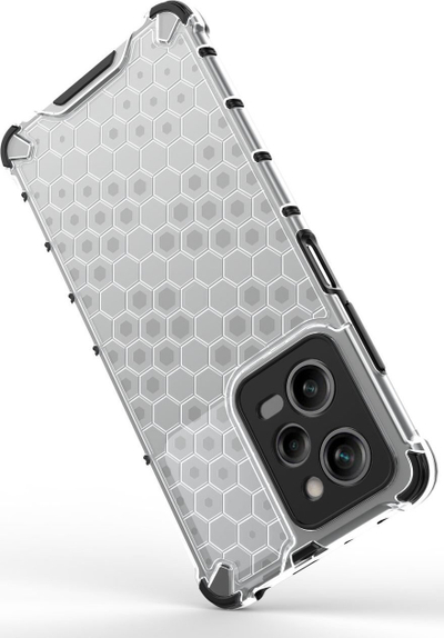 Kllëf telefoni Xiaomi Redmi Note 12 Pro Poco X5 Pro 5G, Armored Hybrid Honeycomb, kundër goditjeve, transparent
