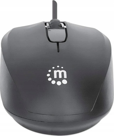 Maus Manhattan Comfort II, 1000 dpi, me kabllo USB A, i zi