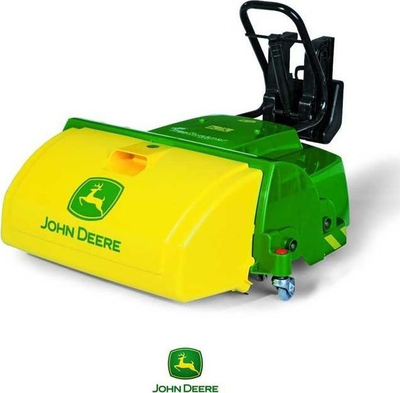 Pastrues lodër Rolly Toys John Deere Sweeper, me kontejner mbledhës, jeshil