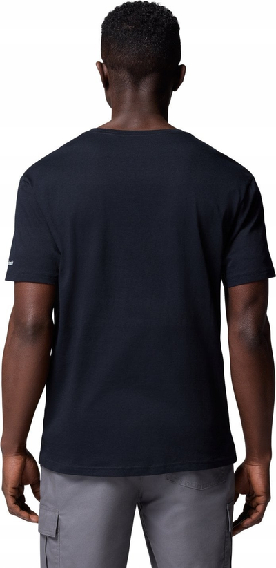 Bluza Columbia Path Lake II Graphic Tee, për burra, pambuk poliester, e zezë