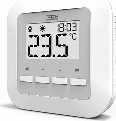 Termostat pa tela Tech ST-295 v3, për me majt temperaturën nën kontroll, me ekran me dritë, i bardhë