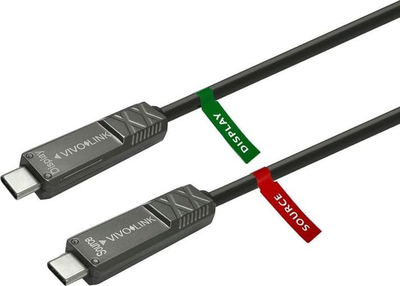 Kabllo USB C Vivolink PROUSBCMM12.5OP, USB 3.2 Gen 2, 12.5 m, e zezë