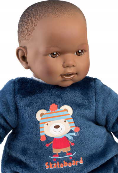 Kukull bebe Llorens Zareb 14247, 42cm, bark i butë, për kalamaj 3+