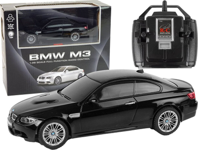 Makine lodër me telekomande BMW M3, shkalle 1:28, plastike, e zeze