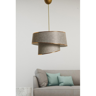 Llambë tavani metal+pëlhurë Ø32×70 cm (HM7356.01)