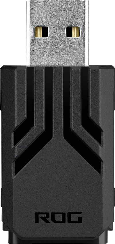 Adapter ASUS ROG Polling Rate Booster, 8000 Hz, për maus dhe tastierë, i zi