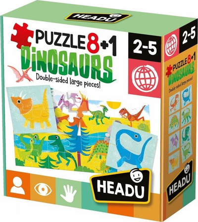 Puzzle 8+1 Dinozaury
