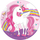Pjata letre Procos Unicorn Rainbow Colours 93757, 23cm, set me 8 copë, shumëngjyrëshe