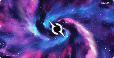 Mousepad gaming AQIRYS Nebula Drift 3XL, sipërfaqe mikrofibre, bazë gome kundër rrëshqitjes, i zi